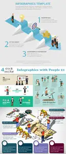 Vectors - Infographics with People 21