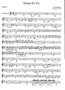Clarinet Quintet Larghetto