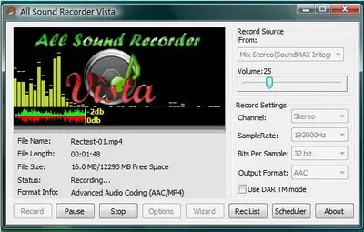 All Sound Recorder Vista v1.30