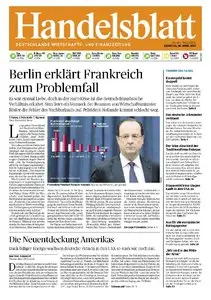 Handelsblatt vom Dienstag/Mittwoch, 30./01. April/Mai 2013