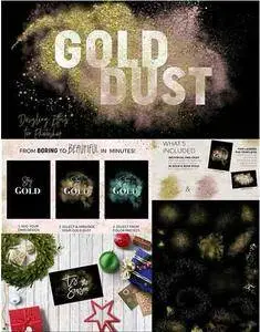 CreativeMarket - Gold Dust Glitter Effects