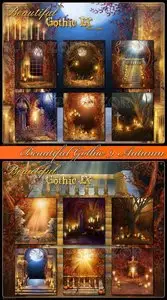 Beautiful Gothic 9 Autumn backgrounds