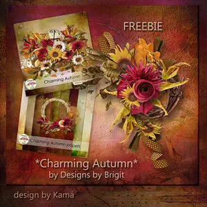 Scrap Kit: Autumn Magic & 2 Autumn Clusters