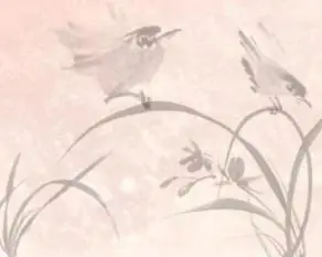 Sumi-e: plants and birds brushes for Adobe Photoshop