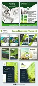 Vectors - Green Business Flyers 13
