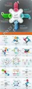 Infographics and diagram business concept vector 27