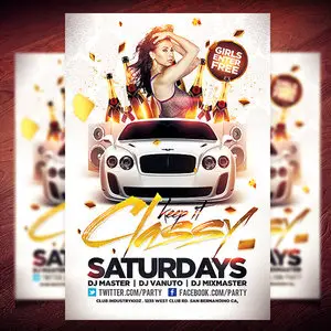 PSD Template - Keep It Classy Flyer