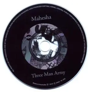 Three Man Army - Mahesha (1974) (Progressive Line PL593 rel 2003)
