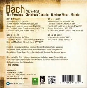 Fritz Werner - Johann Sebastian Bach: The Passions; Christmas Oratorio; B minor Mass; Motets [10CDs] (2013)