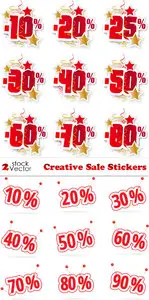 Vectors - Creative Sale Stickers