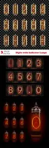 Vectors - Digits with Indicator Lamps