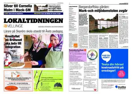 Lokaltidningen Vellinge – 16 november 2019