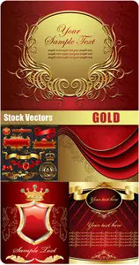 Stock Vectors - Gold Elements