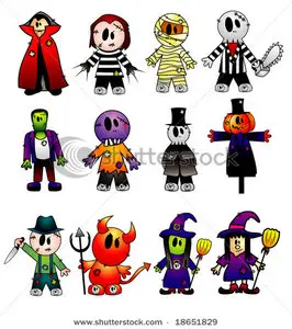 Vector cartoon characters