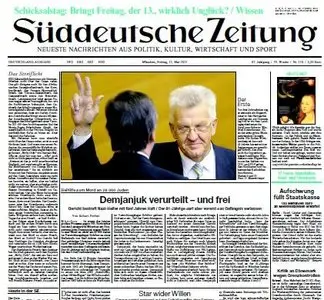 Süddeutsche Zeitung vom 13 Mai 2011