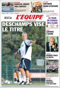 L'Équipe, du Mardi 28 Juillet 2009.
