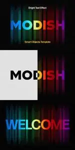 Modish - Bright Text Effect for Photoshop