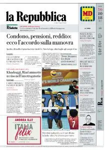 la Repubblica - 16 Ottobre 2018