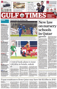 Gulf Times - Qatar, 14. Januar 2014