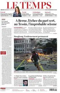 Le Temps - 18 novembre 2019