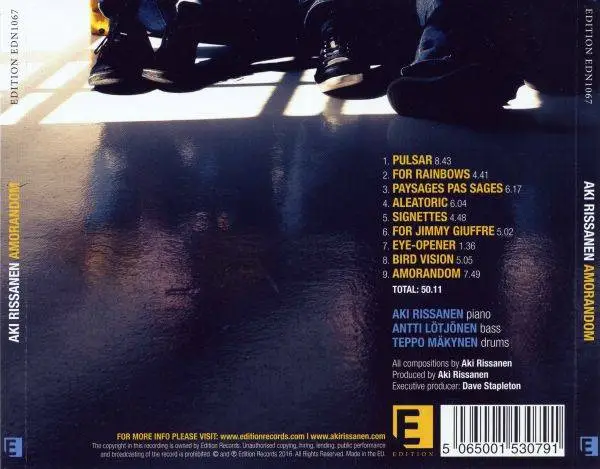 Aki Rissanen - Amorandom (2016) {Edition Records}