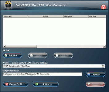 Color7 iPod PSP 3GP Video Converter ver. 7.9.4.3