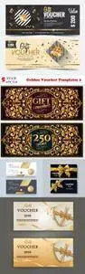 Vectors - Golden Voucher Templates 2