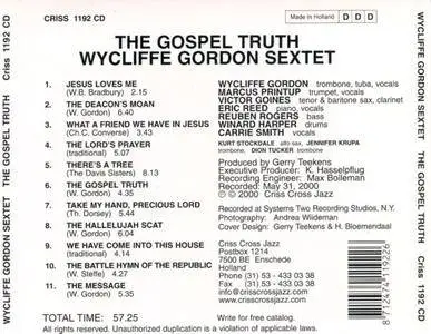Wycliffe Gordon - The Gospel Truth (2000)