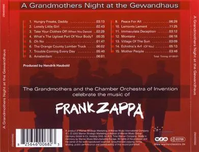 The Grandmothers - Zappa: A Grandmothers Night at the Gewandhaus (2003) {Warner 2564600682) (Frank Zappa related)