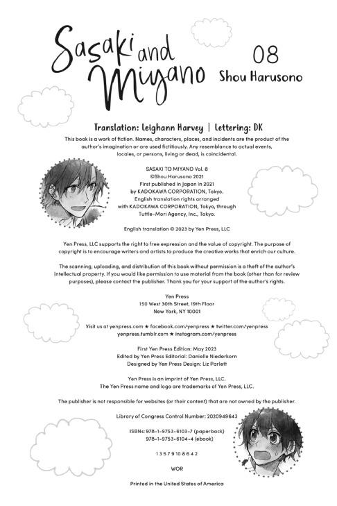 Yen Press-Sasaki And Miyano Vol 08 2023 Hybrid Comic eBook