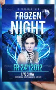 GraphicRiver Frozen Night Flyer Template