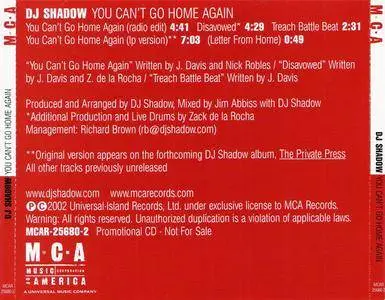 DJ Shadow - You Can't Go Home Again (US promo CD5) (2002) {MCA} **[RE-UP]**