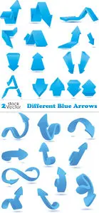 Vectors - Different Blue Arrows