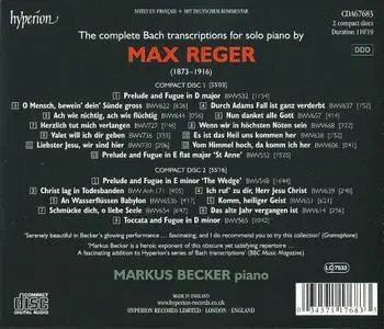 Markus Becker - Max Reger: Bach Piano Transcriptions, Vol. 7 (2009)