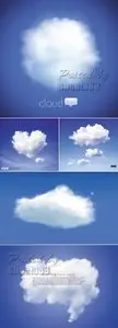Blue Sky with Clouds Vector 2