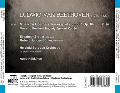 Aapo Häkkinen, Helsinki Baroque Orchestra - Ludwig van Beethoven: Egmont, Complete Incidental Music (2019)