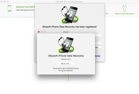iSkysoft iPhone Data Recovery for Mac 3.6.1
