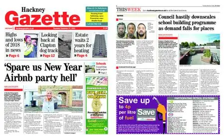 Hackney Gazette – December 27, 2018