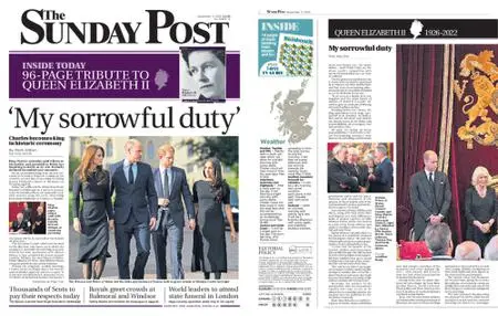 The Sunday Post Scottish Edition – September 11, 2022