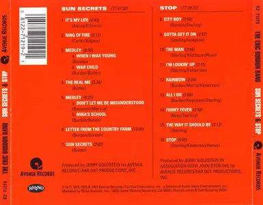 Eric Burdon – Sun Secrets & Stop (1993)
