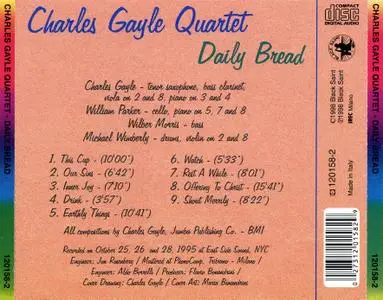Charles Gayle Quartet - Daily Bread (1998) {Black Saint 120158-2}