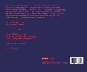 Jukka-Pekka Saraste, Danish National Symphony Orchestra - Bent Sørensen: The Island in the City, Second Symphony (2022)