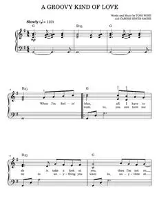 A Groovy Kind Of Love - Phil Collins, The Mindbenders (Easy Piano)