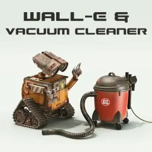 WALL-E and Vacuum Cleaner