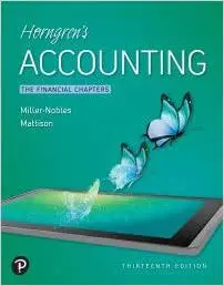 Horngren's Accounting, The Financial Chapters, 13th Edition