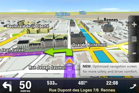 Sygic Aura Drive France GPS Navigation v2.1.0 iPhone iPod Touch iPad