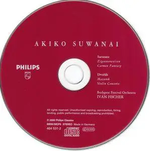 Akiko Suwanai, Ivan Fischer, BFO - Dvorak: Violin Concerto, Mazurek; Sarasate: Zigeunerweisen, Carmen Fantasy (2001)