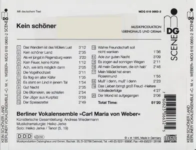 Berliner Vokalensemble ''Carl Maria von Weber'' - Kein schöner Land (1995)