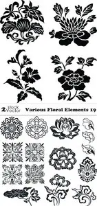 Vectors - Various Floral Elements 19
