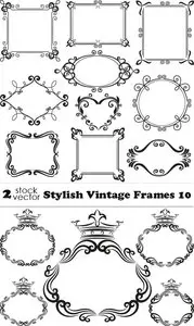 Vectors - Stylish Vintage Frames 10